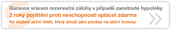 Garance vrácení rezervační zálohy banner